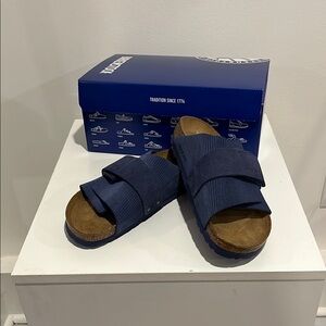Birkenstock Navy Sandals with Box